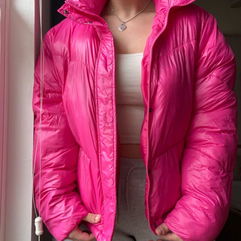 CUTE Oversized Pink Puffy Jacket

|Size: XL|